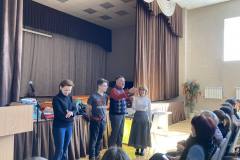 Захід для учнів та вчителів закладу "Надання першої медичної допомоги в умовах воєнного стану"